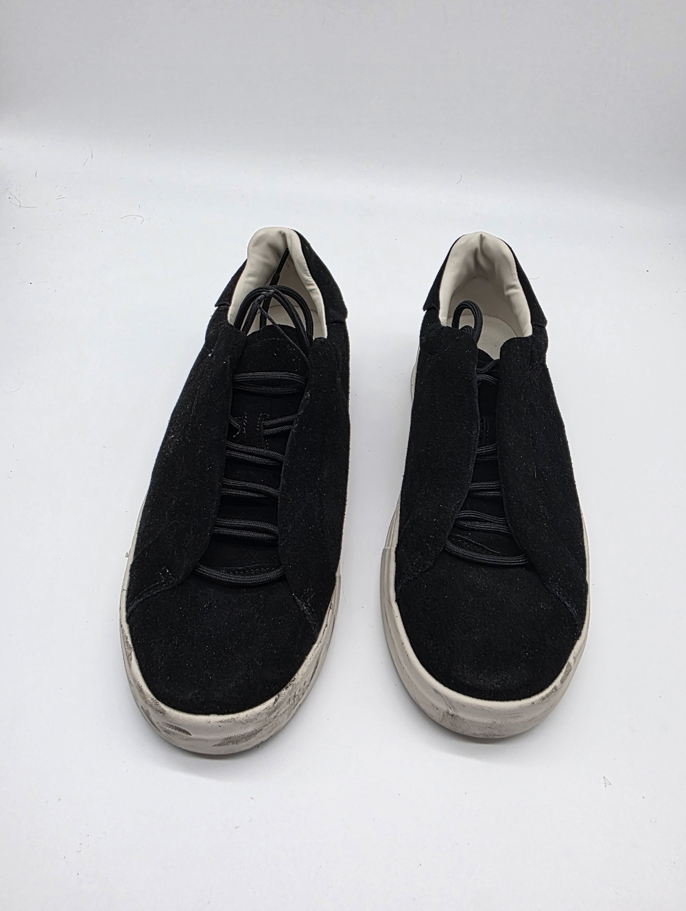 Men's Zara Size 11 US / EU 44 Casual Black Suede Low-Top Sneakers